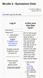 Mobile Screenshot of moodle2.gymcheb.cz