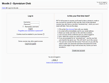 Tablet Screenshot of moodle2.gymcheb.cz